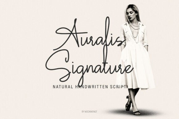 Auralis Signature: Elevating Modern Design with Handwritten Elegance