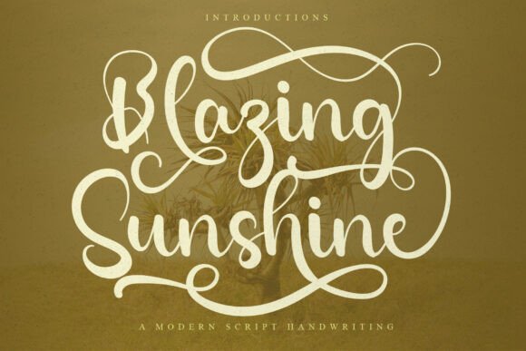 Blazing Sunshine: The Effortless Charm of a Handwritten Font