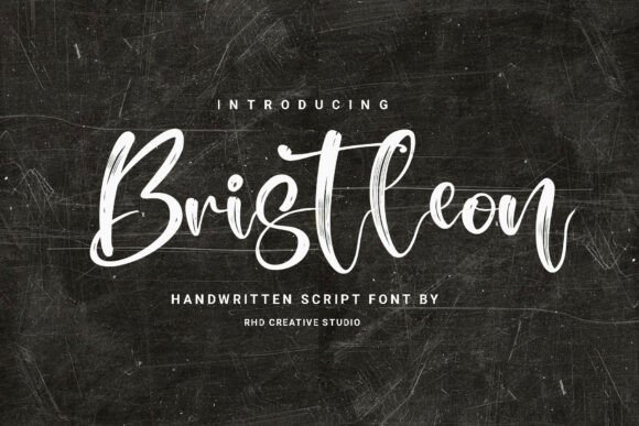Bristleon: Dynamic Handwritten Script for Bold Designs