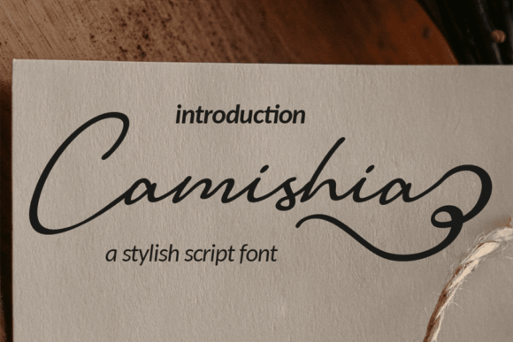 Camishia: A Modern Script Font for Elegant Design