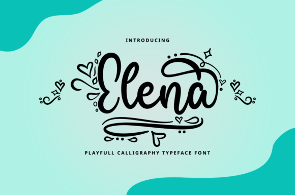 Elena: A Flowing Script Font for Elegant Design