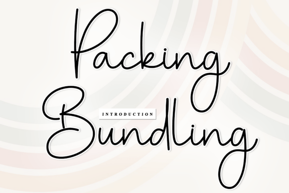Packing Bundling: The Artisanal Script Font for Modern Design