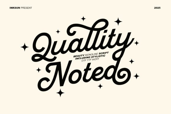 Quallity Noted: A Font for Friendly Branding