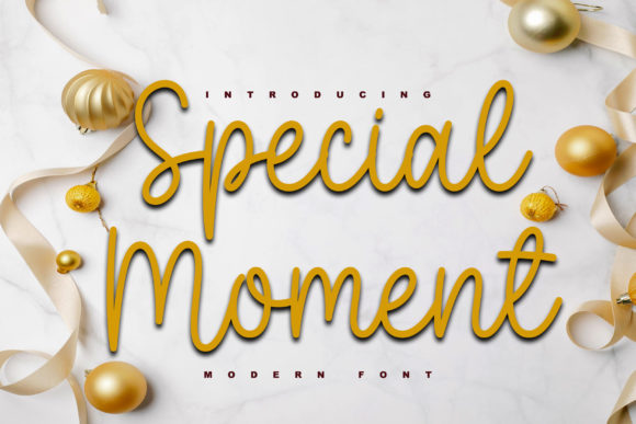 Special Moment: Elevate Your Creative Projects with a Charming Script Font